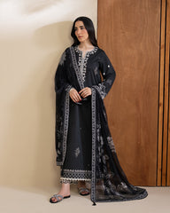 BLACK NEELUM – 3PC EMBROIDERED