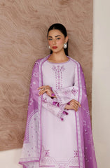 LILAC BLOOM – 3PC EMBROIDERED COTTON