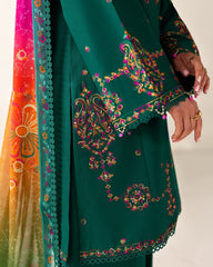 EVERGREEN – 3PC EMBROIDERED COTTON