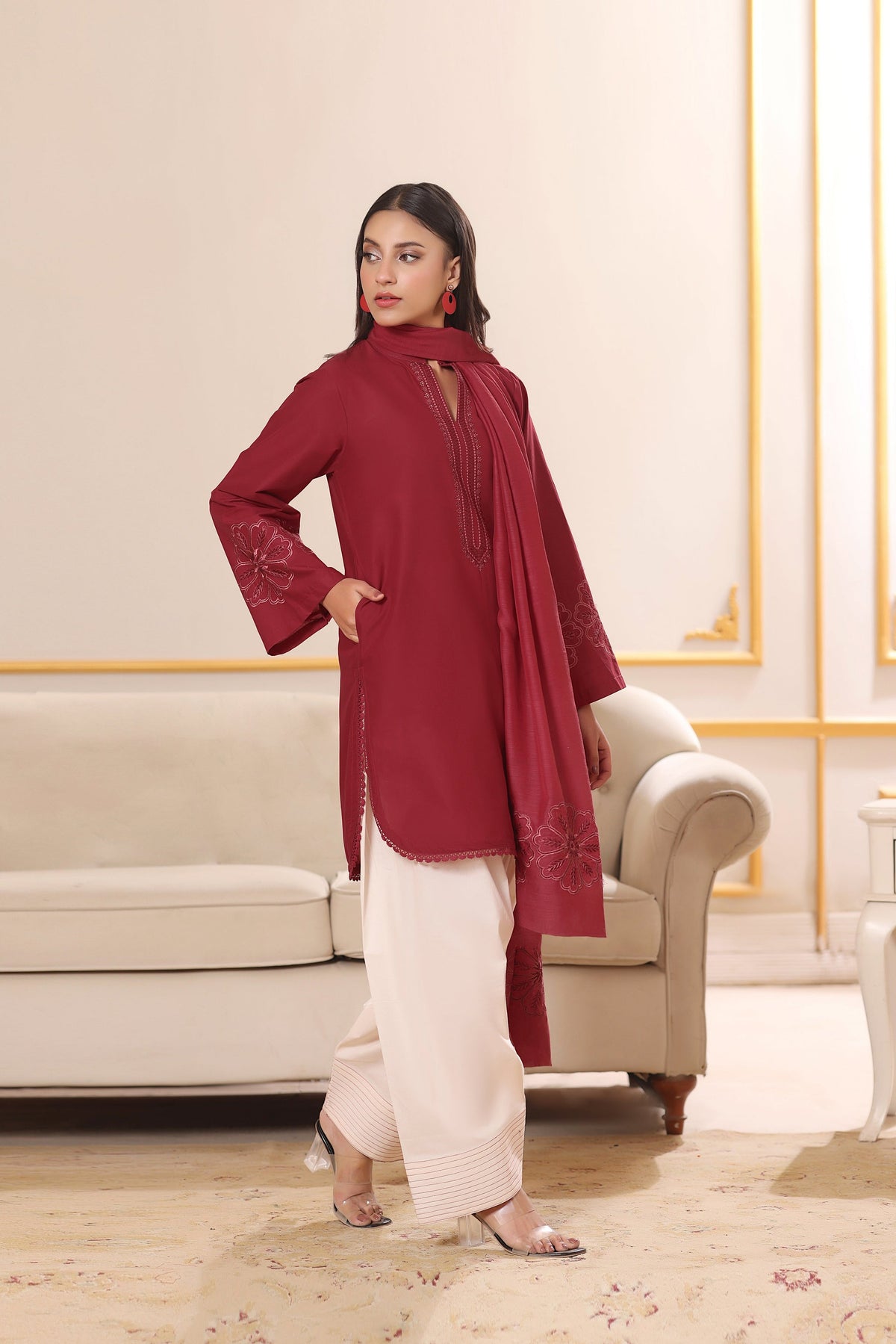 AYRA – 2PC COTTON FARSHI SHALWAR