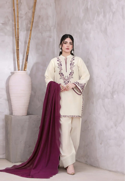 MAHEEN – 3PC COTTON FARSHI SHALWAR