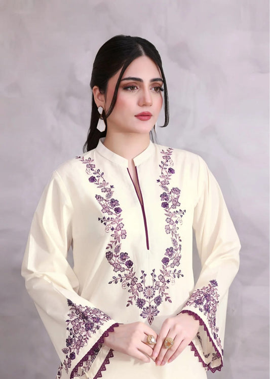MAHEEN – 3PC COTTON FARSHI SHALWAR