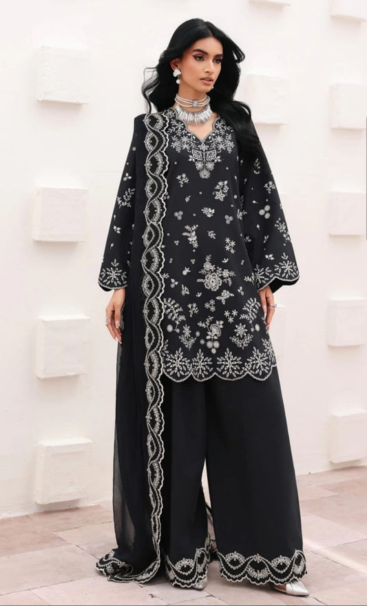 ZARA – 3PC COTTON FARSHI SHALWAR