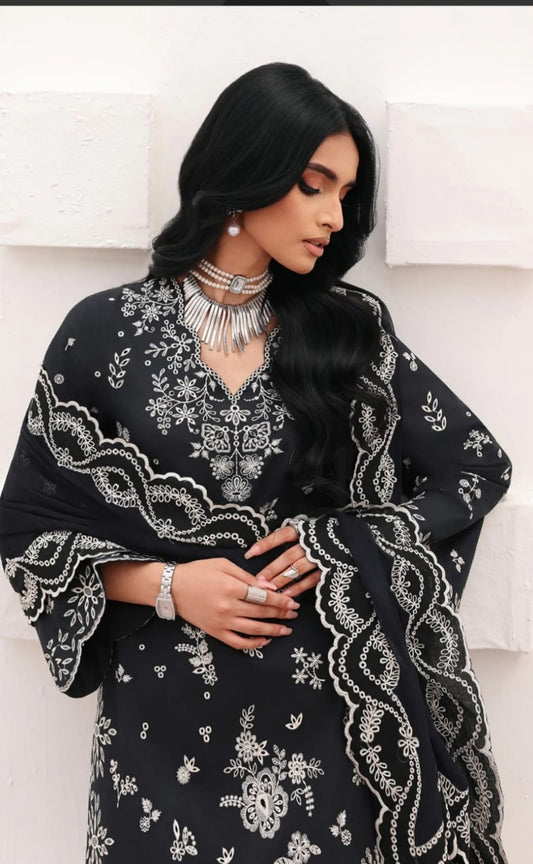 ZARA – 3PC COTTON FARSHI SHALWAR