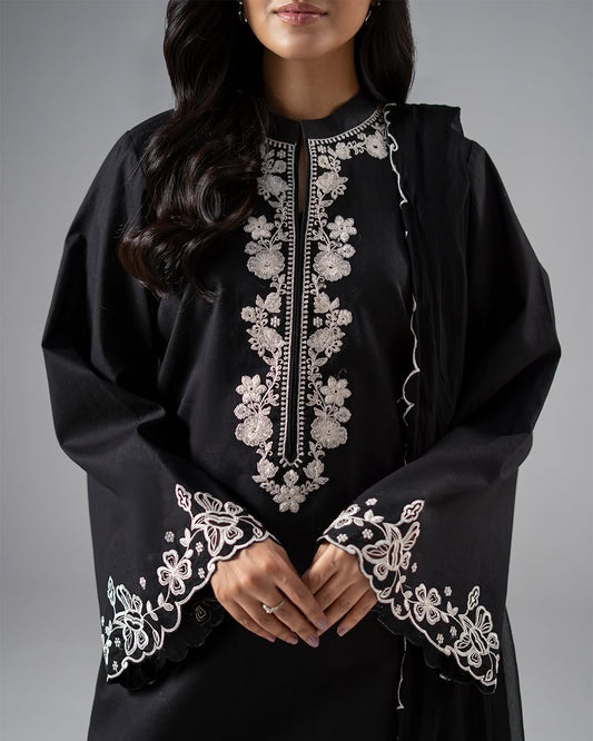 MAHEEN – 3PC EMBROIDERED COTTON SUIT