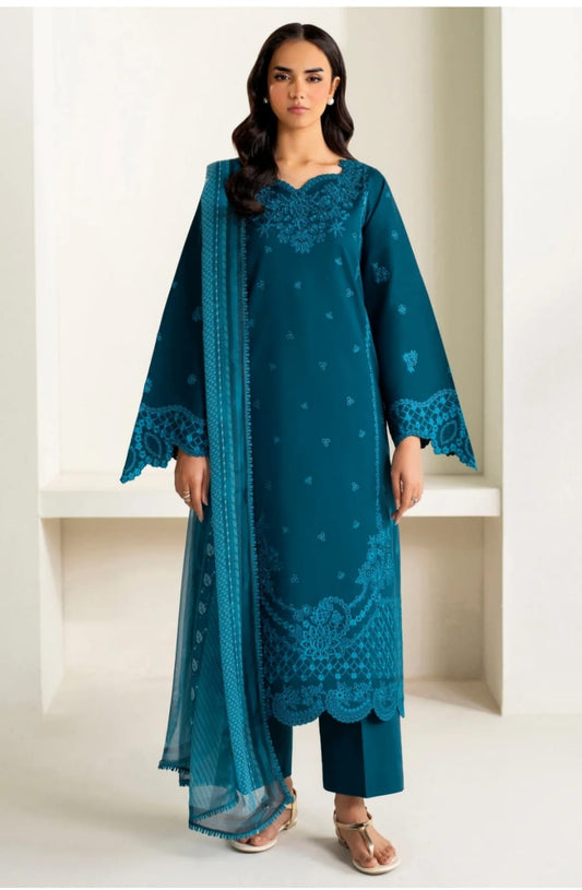 AURA – 3PC EMBROIDERED COTTON SUIT