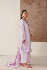 LILAC BLOOM – 3PC EMBROIDERED COTTON