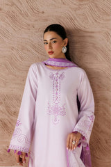 LILAC BLOOM – 3PC EMBROIDERED COTTON