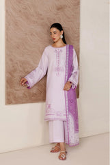 LILAC BLOOM – 3PC EMBROIDERED COTTON