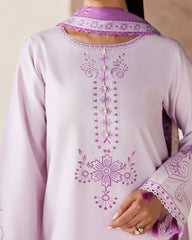 LILAC BLOOM – 3PC EMBROIDERED COTTON