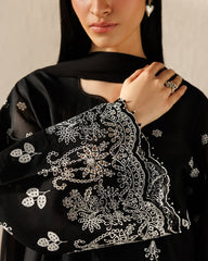NOIR – 3PC EMBROIDERED COTTON SUIT